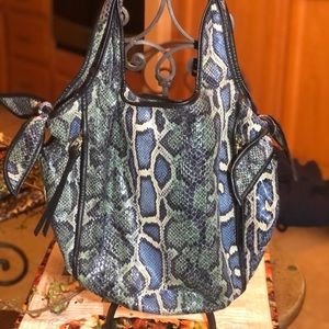 Kooba Snakeskin leather handbag